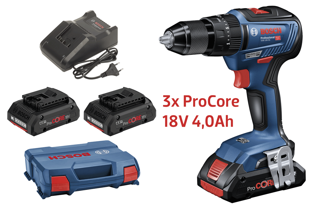 Bosch - Perceuse-visseuse avec accu. 18V Li-ion - n°2 - GSR 18V-55 - EAN 4059952506036 - Bugnard.ch