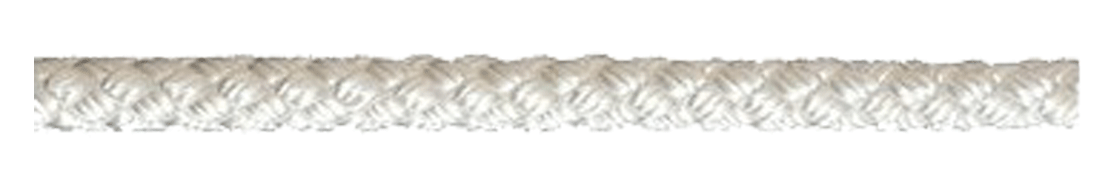 Corde en polyester, blanc, tressée - n°1 - Bugnard.ch