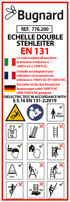 STP - Étiquette autocollante avec pictogrammes - n°1 - Bugnard.ch