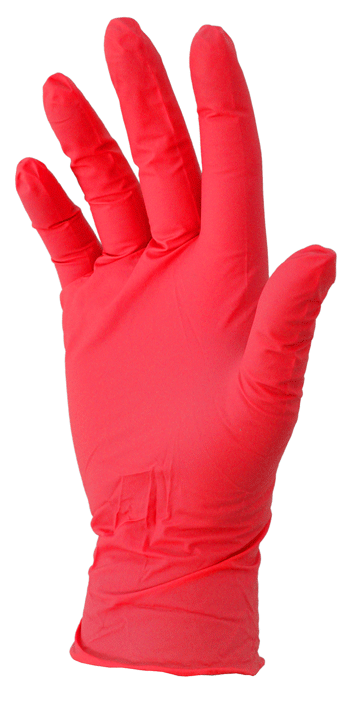 MED-COMFORT - Gants en nitrile à usage unique - non poudrés - n°2 - STYLE HOT CHILI - Bugnard.ch